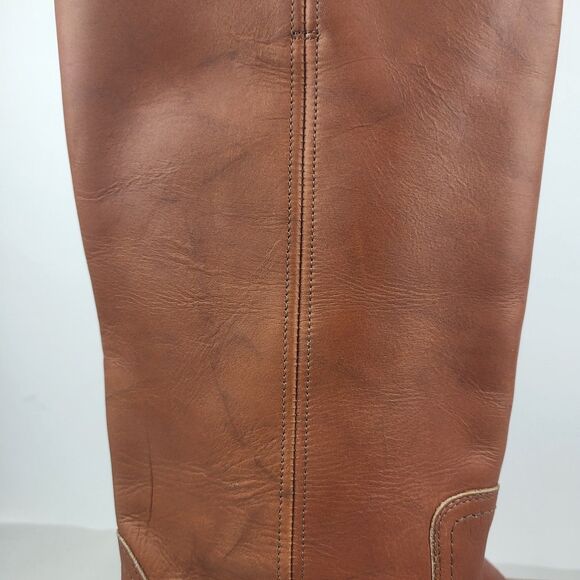 Frye Knee High Saddle Brown Leather Campus Boots Classic Size 11 - Picture 8 of 16